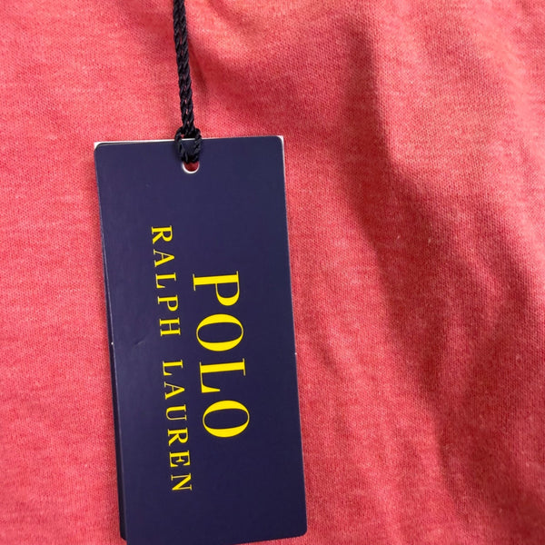 Polo Ralph Lauren Mens Coral Cotton Custom Slim Fit Polo Shirt Casual Wear Sz M
