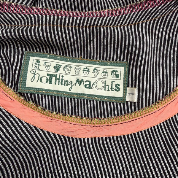 Nothing Matches Womens Multicolor Striped Acetate/Rayon/Linen Tunic Top 1