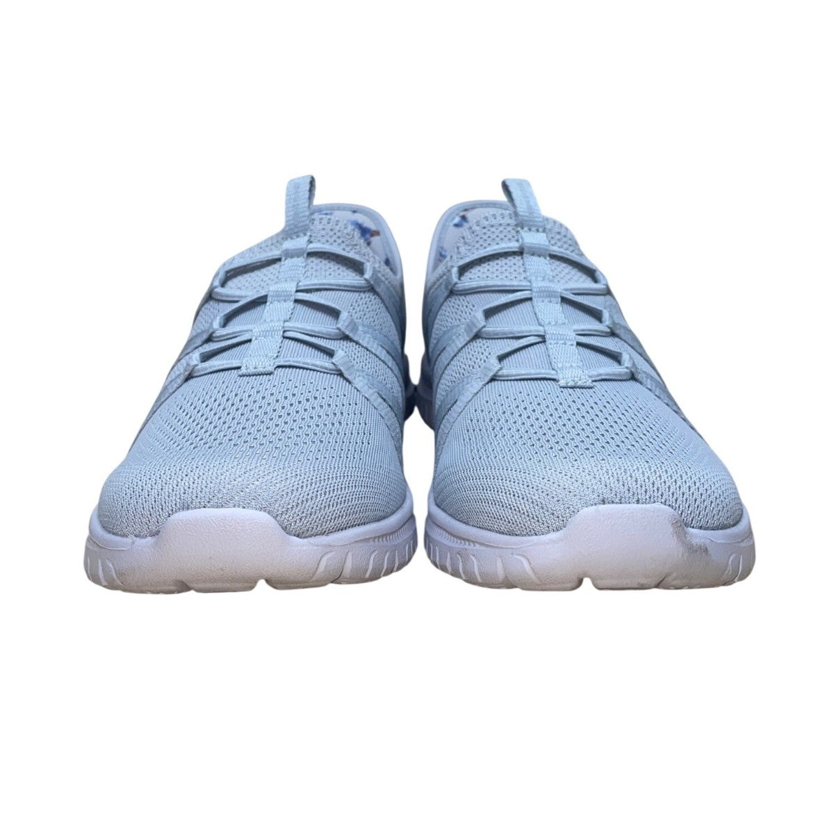 Skechers Women’s Gray Vegan Fabric Hand-Free Slip-Ins Machine Washable Shoes 9.5