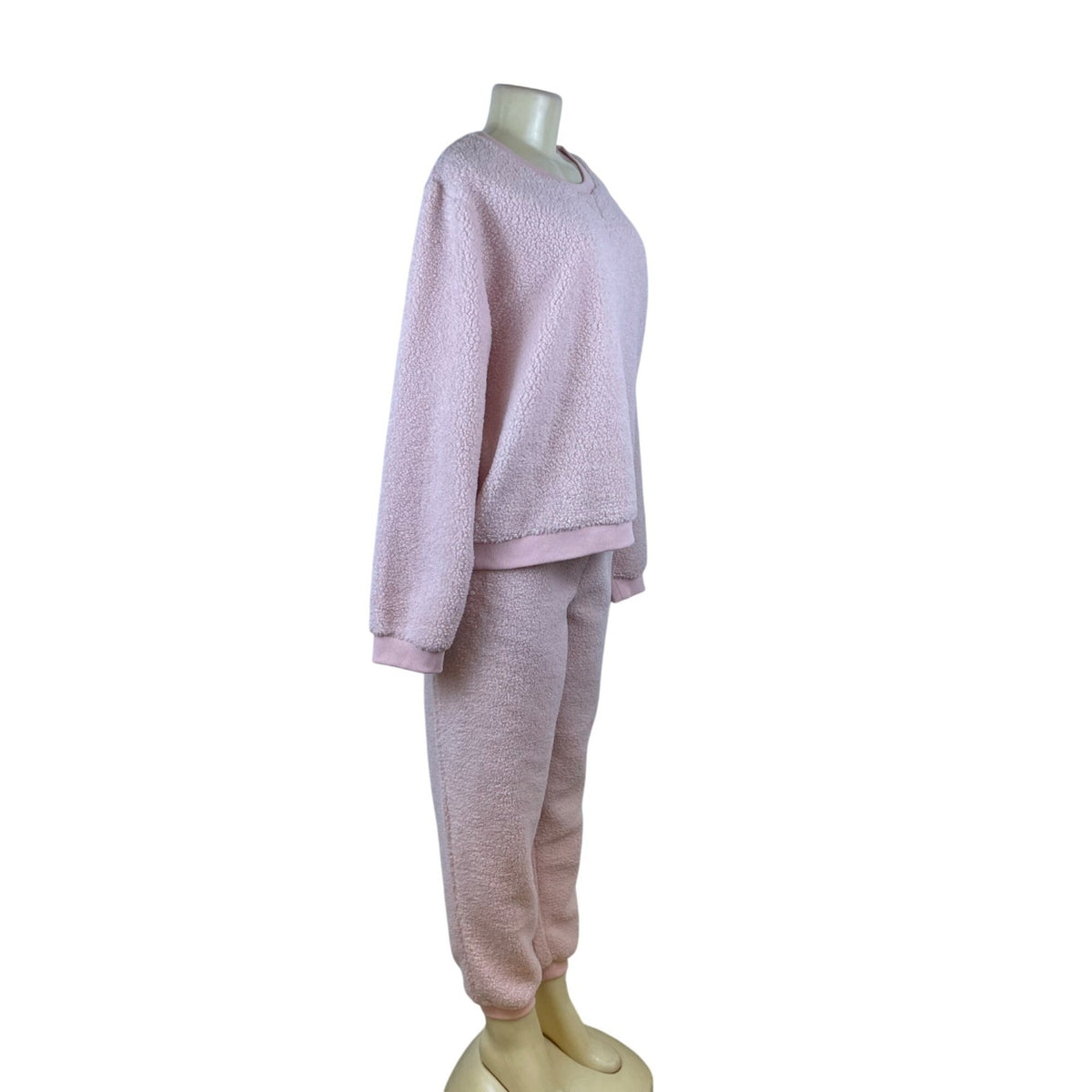 Miss Selfridge Pink Cozy Lounge Jogger Sweatpants & Pullover Top Set Sz 12