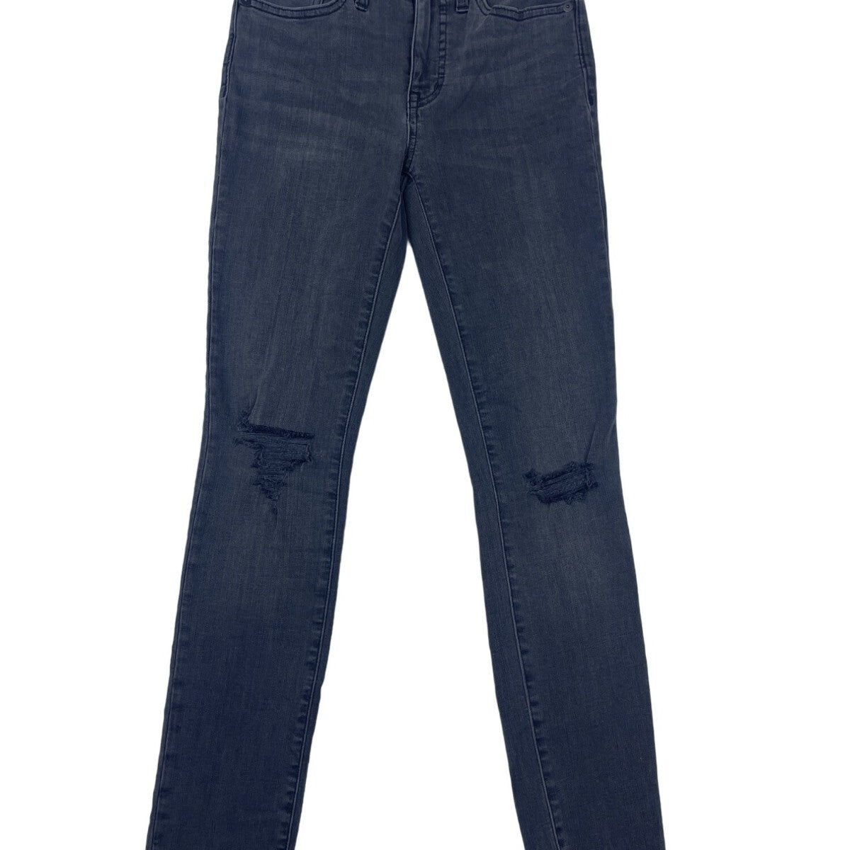 Madewell Womens  Mid-Rise Skinny Jeans Distressed Denim Frayed Hem  Sz 24- New