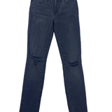 Madewell Womens  Mid-Rise Skinny Jeans Distressed Denim Frayed Hem  Sz 24- New