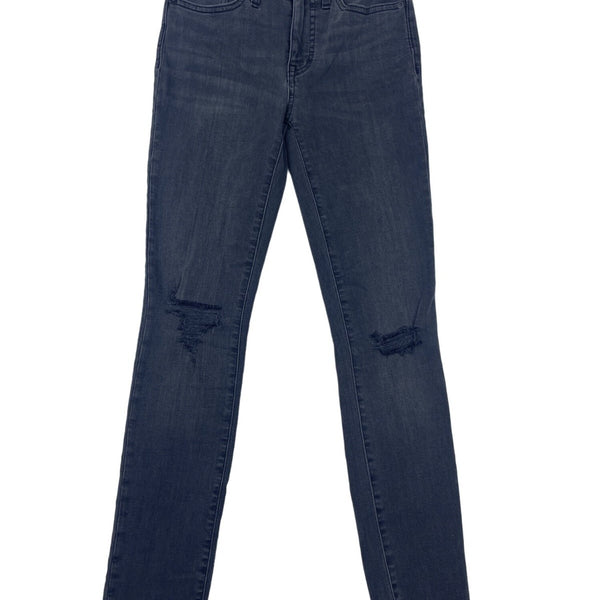 Madewell Womens  Mid-Rise Skinny Jeans Distressed Denim Frayed Hem  Sz 24- New