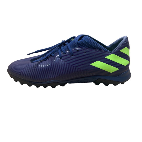 Adidas Men's Blue & Lime Accents Messi Logo Soccer Cleats Shoes Size 13
