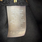 Calvin Klein Womens Black & Gold Polka Dot Sheath Dress Size 12