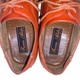 Ferro Aldo Men’s Cognac Leather Lined Lace Up Oxford Dress Shoes Size 7
