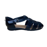 Comfortview Women’s Black Adjustable Buckle Straps Gladiator Sandals Size 7WW