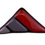 Brooch Pasins Womens Futuristic Red/Black Resin Geometric Triangle