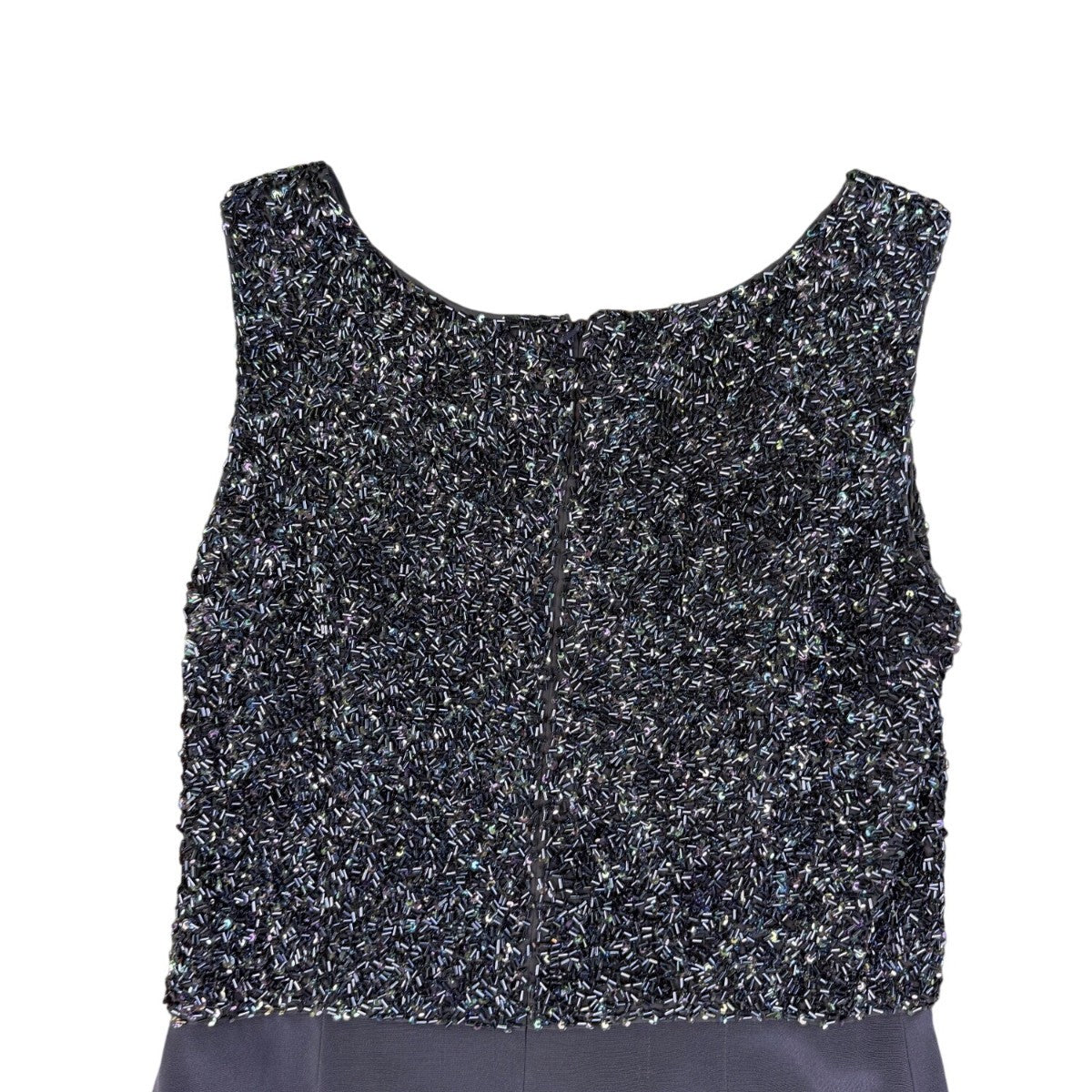 Vie By Victoria Royal Womens Gray Sequin Top & Blazer Formal Dress Set Sz 8