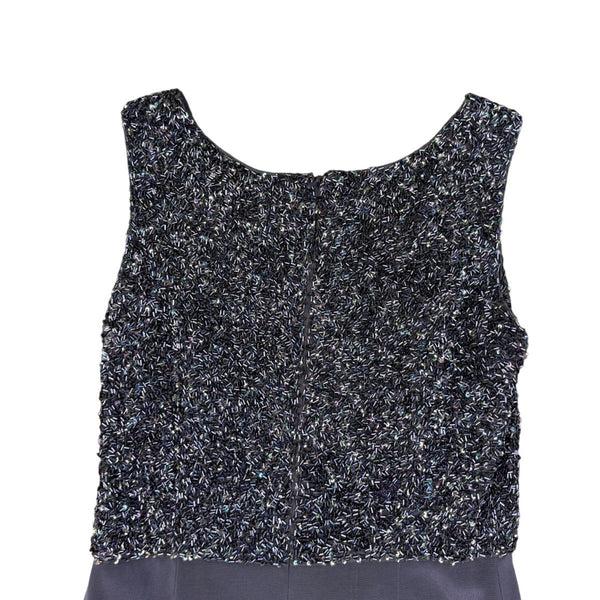 Vie By Victoria Royal Womens Gray Sequin Top & Blazer Formal Dress Set Sz 8