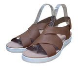Dr. Scholls Women’s Brown Crisscross Strap Time Off Sea Sandals Size 8.5M