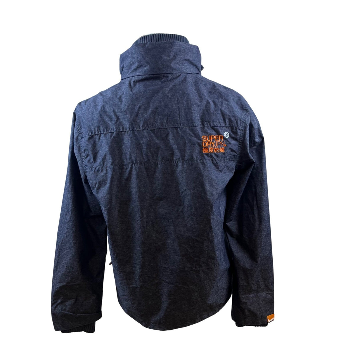 Superdry Mens Blue Windcheater Jacket Zip Closure Camouflage Lining Size L