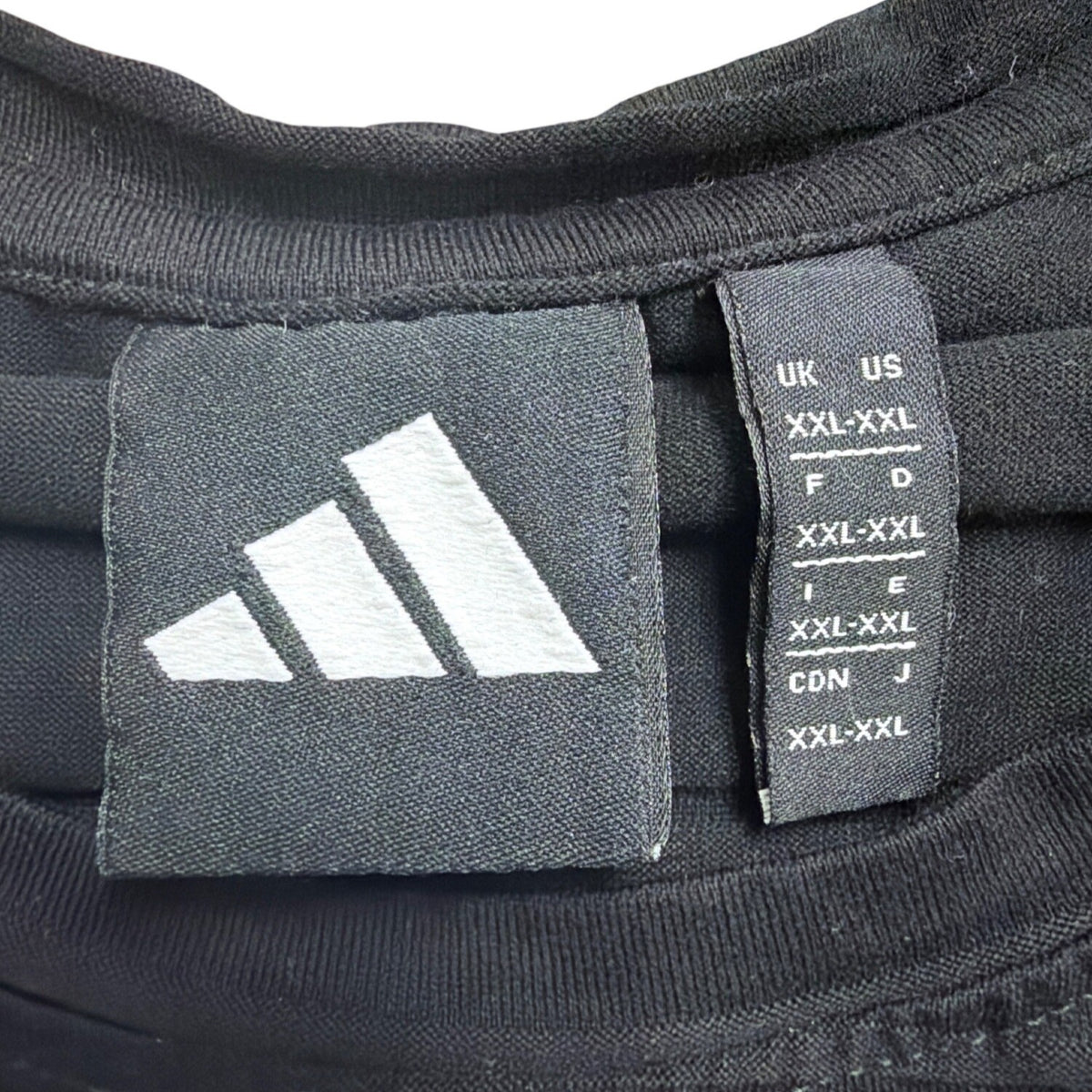 Adidas Mens Black Comfortable Crew Neck T-Shirt With Classic Logo Size XXL