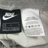 Nike Mens Grey Drawstring Athletic Shorts Casual Lightweight Logo Design Size L