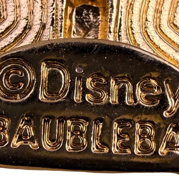 Disney X Baublebar Gold Tone Minnie Mouse Earrings 2021 Crystal Rhinestone Accen