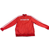 Adidas Mens Red Washington Wizards Track Jacket Full-Zip Casual Wear Size XL