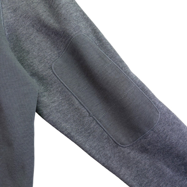 Calvin Klein Mens Medium Grey Cotton V-Neck Liquid Rib Long Sleeve Sweater Sz XL