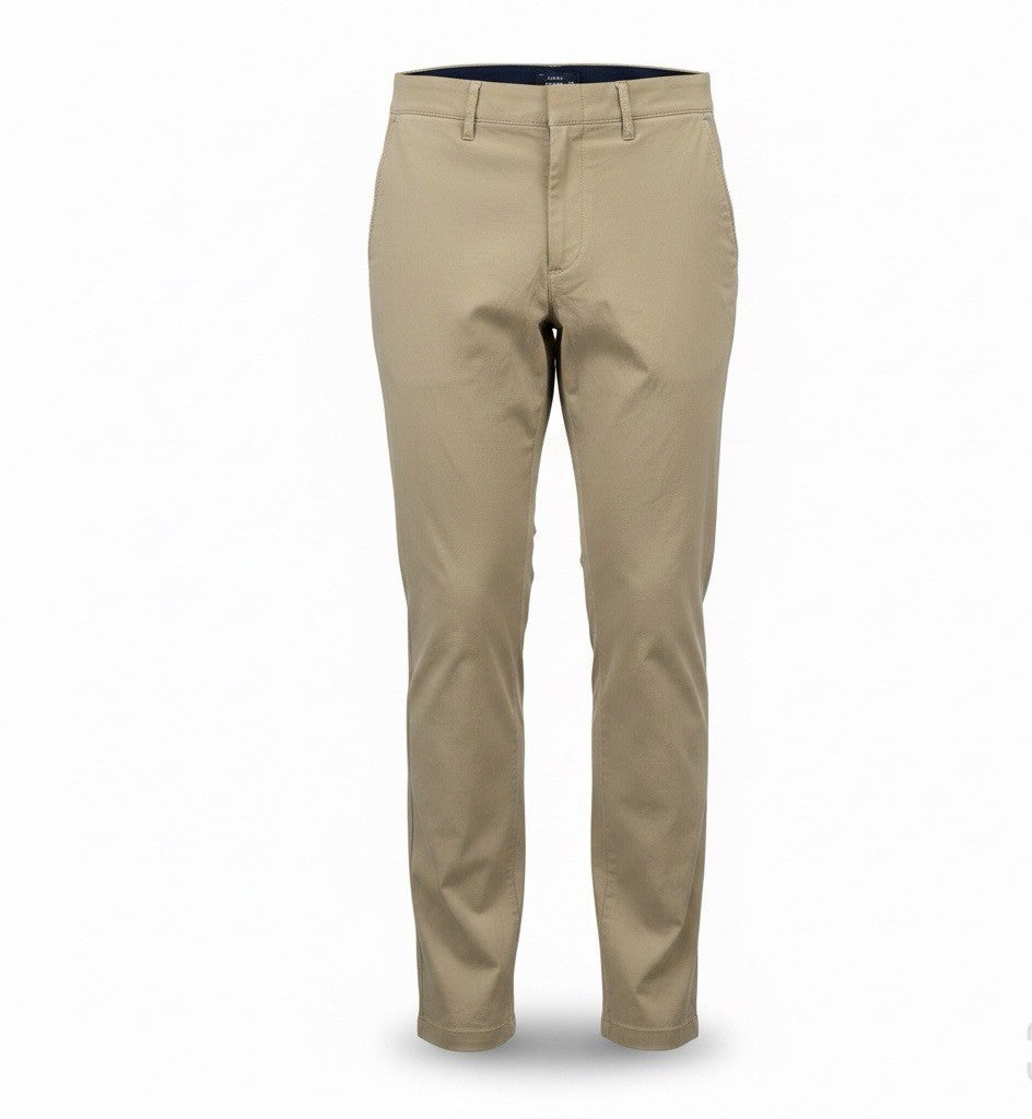 J.Crew Mens Beige Cotton-Blend Slim Tech Pants Durable Workwear Size W32 L32