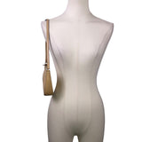 Kate Spade Women’s Beige Leather Rectangular Minimalist Design Shoulder Bag