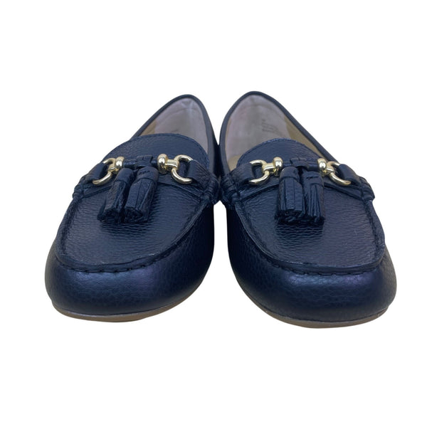 Talbots Women’s Black Leather Tassel Loafers Slip-On Comfort Shoes Size 8M