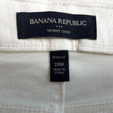 Banana Republic Women's White Skinnt Jeans Sz 27/4R