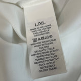 Kate Spade New York White Mrs. Embroidered Initials Bathrobe Sz L/XL - New