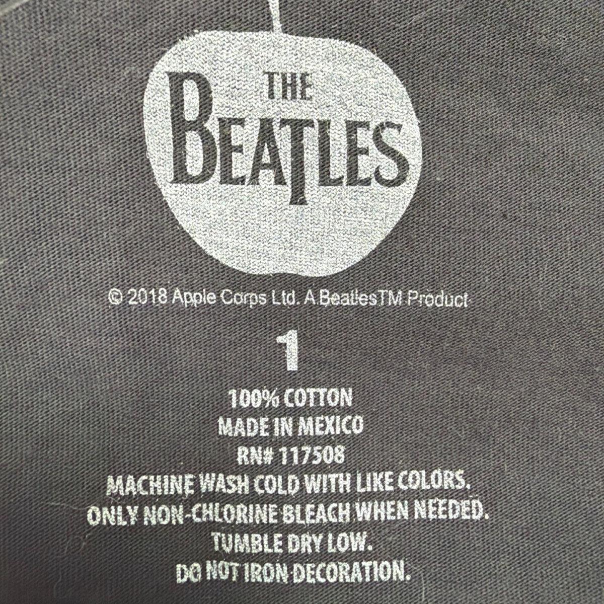 The Beatles Womens Black Cotton Sgt. Peppers Graphic V-Neck T-Shirt Size 1