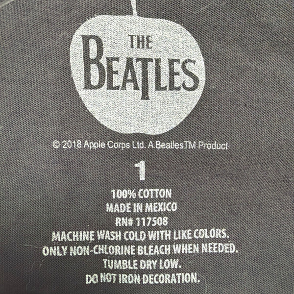 The Beatles Womens Black Cotton Sgt. Peppers Graphic V-Neck T-Shirt Size 1