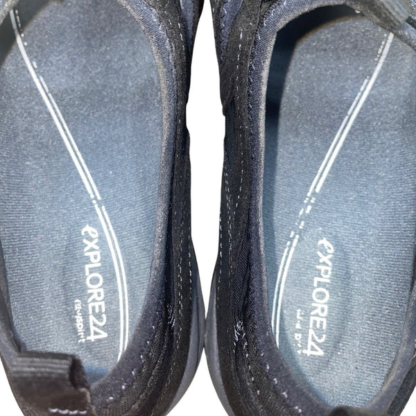 Easy Spirit Women’s Black Slip On Explore24 Athletic Sandals Size 10
