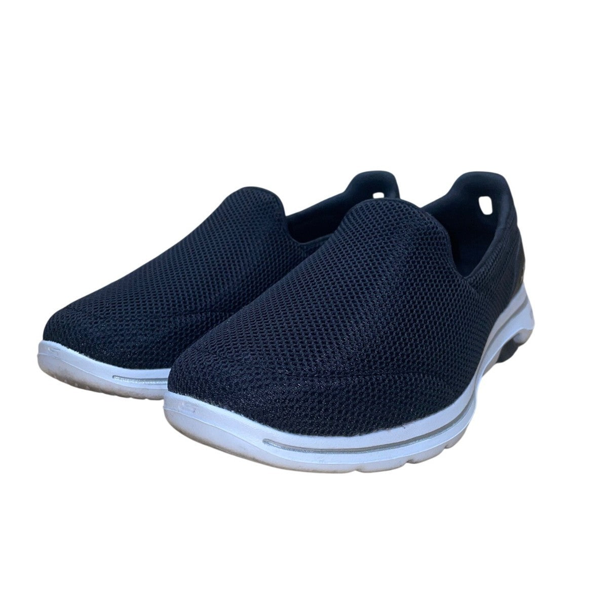 Skechers Men’s Black Mesh Ultra GO Cushioning Slip-On Walking Shoes Size 11