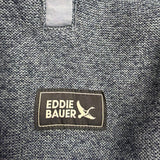 Eddie Bauer Mens Blue 1/4 Button Pullover Fleece Jacket Size XL