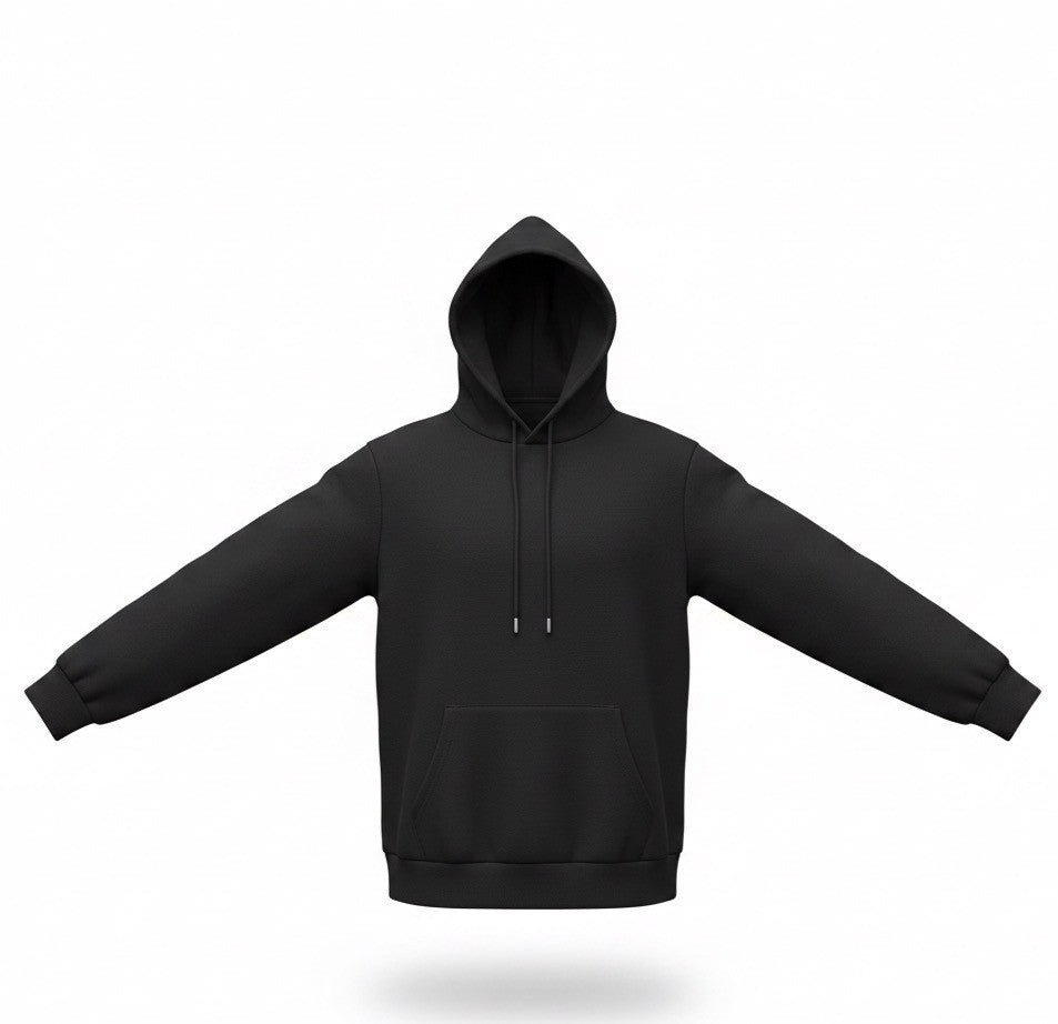 Coofandy Mens Black Hoodie Casual Lightweight Pullover With Pockets Sz XL