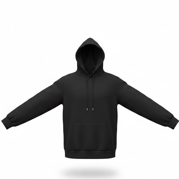 Coofandy Mens Black Hoodie Casual Lightweight Pullover With Pockets Sz XL