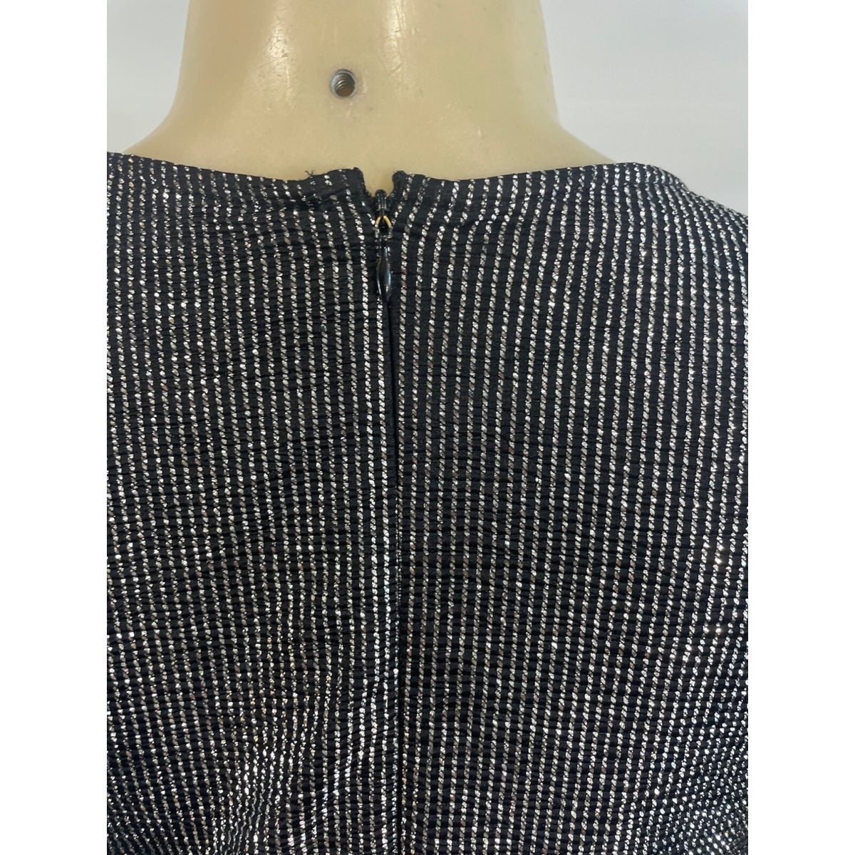 19 Cooper Women's Black and Silver Short Pants and Sleeve Jumpsuit Sz XS