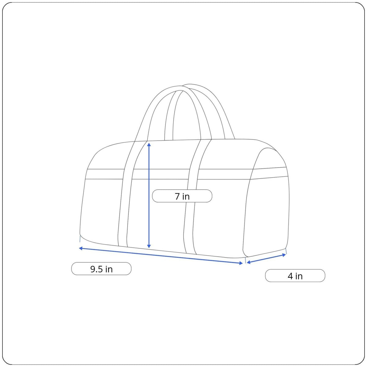 Fossil Women’s White/Black Polka Dot With Brown Handles Duffel Satchel Tote