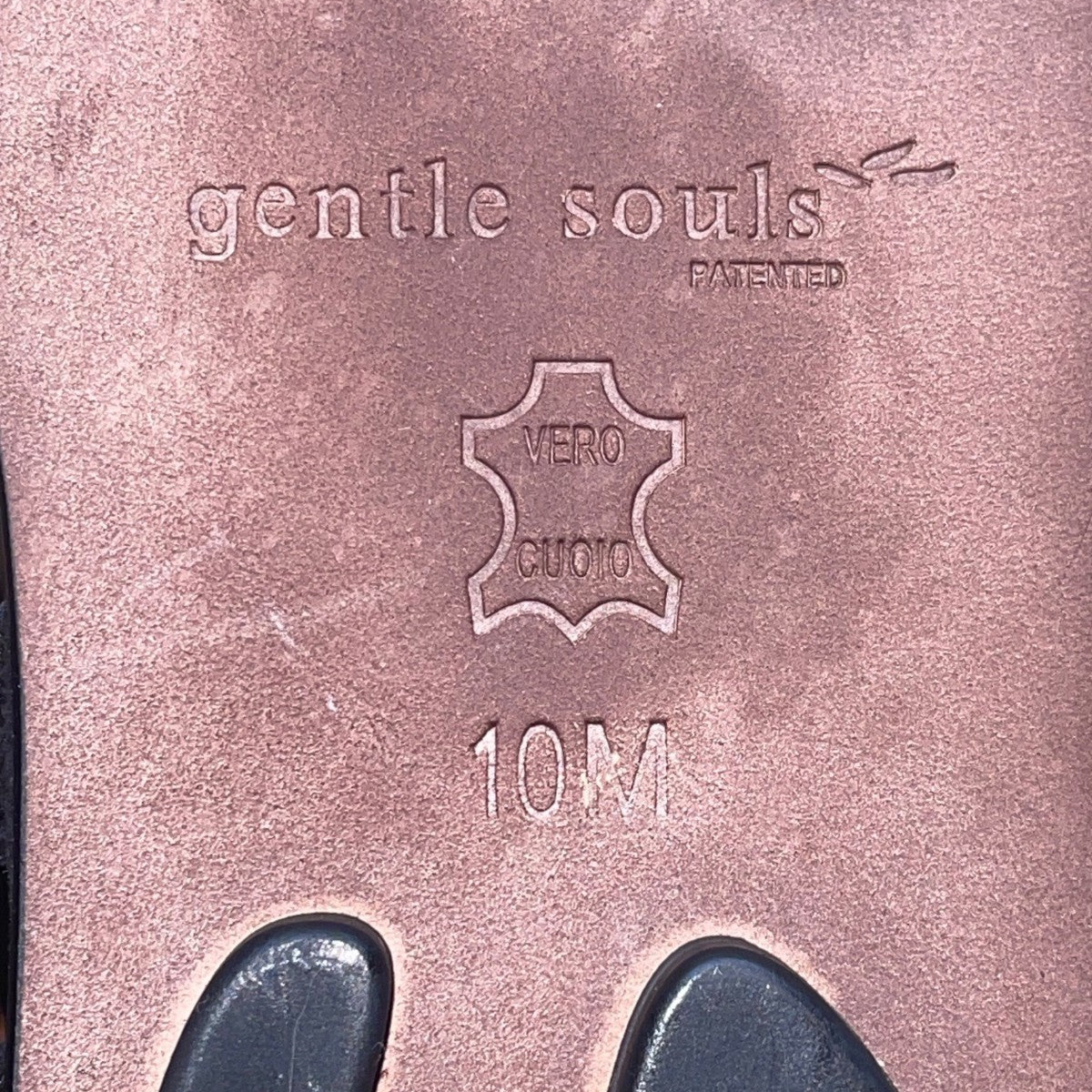 Gentle Souls Women’s Black & Brown Suede Break My Heart Gladiator Sandals 10M