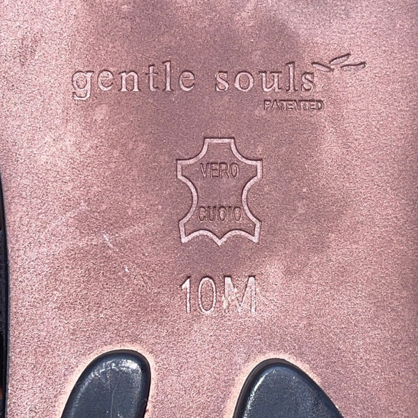 Gentle Souls Women’s Black & Brown Suede Break My Heart Gladiator Sandals 10M