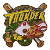 Blackstone Valley Thunder 2012 Baseball Pin With Flaming Ball Design
