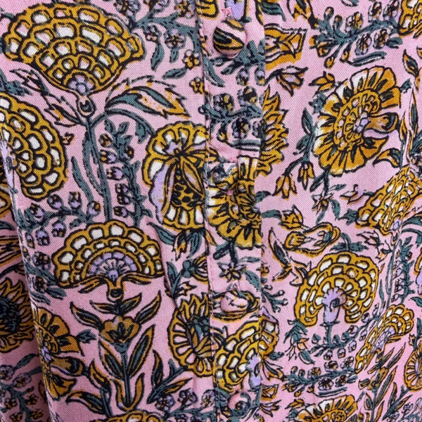 Superdry Womens Pink Viscose French Floral Cami Midi Dress Sz US 6 - New