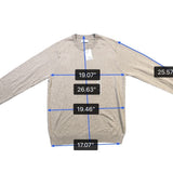 Sonoma Mens Beige Crewneck Sweater Seasonless Sz M