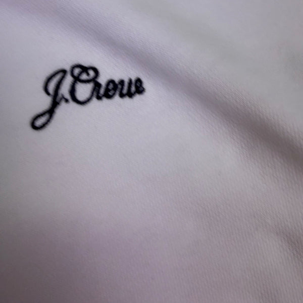 J.Crew Womens White Cotton Crewneck Pullover Sweatshirt Size XS