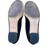 Paul Mayer Women’s Black Quilted Leather Low-Heel Ballet Shoes Size 9.5/B