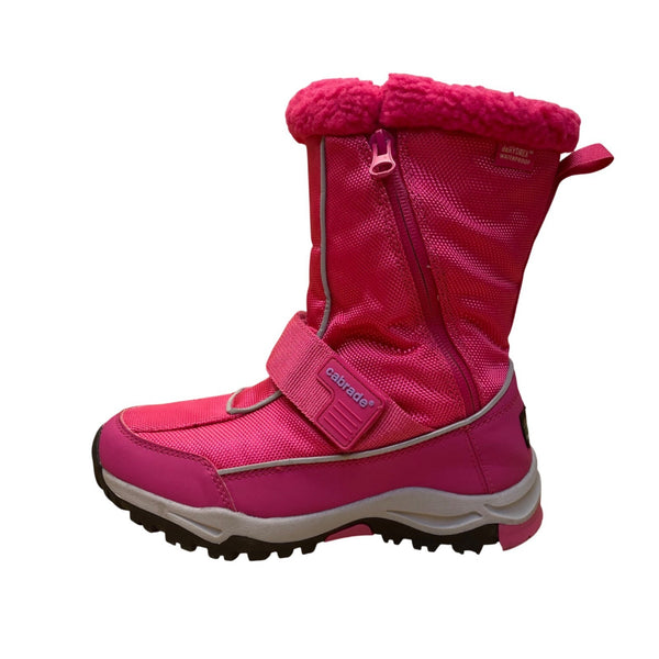 Cabrade Girls Pink EnTherma Aluminisulate Waterproof Vinca Winter Boots Size 3Y