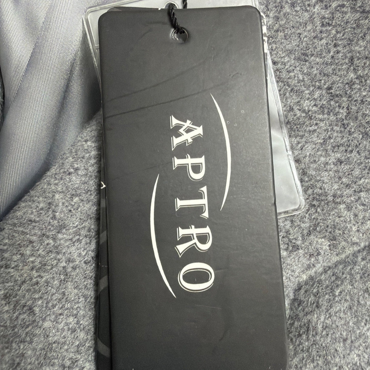 Aptro Womens Gray Wool Blend Double-Breasted Winter Coat Size S