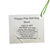 Vera Bradley Women’s Black Polyester Mesh Adjustable Strap Preppy Tess Belt Bag