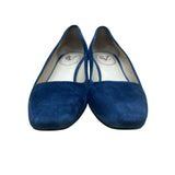 Vince Camuto Women’s Navy Suede Wedge Slip On Margarita Heeled Flats Size 6.5