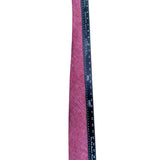 Tie Bar Mens Pink Linen Necktie Polished Slim Fit Modern Look Solid Design