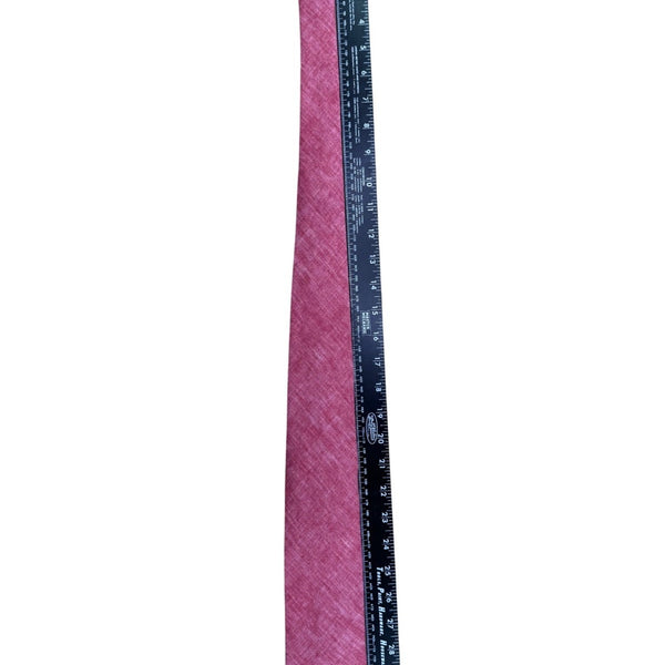 Tie Bar Mens Pink Linen Necktie Polished Slim Fit Modern Look Solid Design