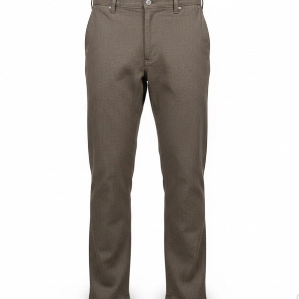 Kenneth Cole Mens Brown Casual Flat-Front Pants Durable & Stylish Size 42x29