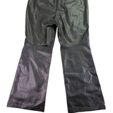 Torrid Womens Black Faux Leather High-Rise Pintuck Bootcut Pants Size 18 Regular